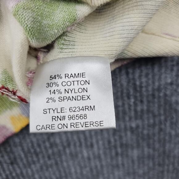 Parfait Cardigan Sweater Womens Medium Floral Embroidered Beaded Cottage Garden - Picture 6 of 8